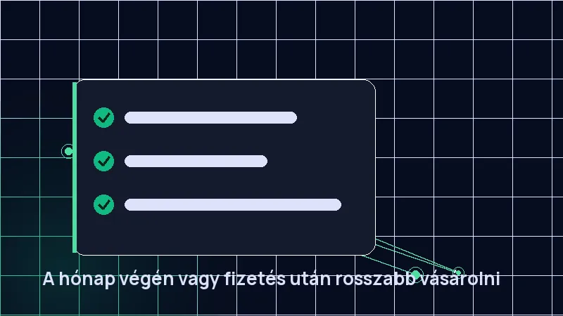 A hónap végén vagy fizetés után rosszabb vásárolni