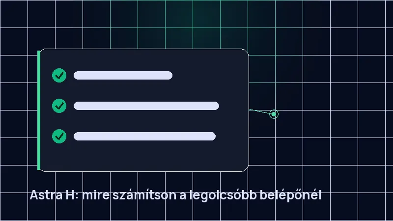 Astra H: mire számítson a legolcsóbb belépőnél