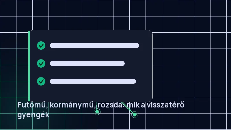 Futómű, kormánymű, rozsda: mik a visszatérő gyengék