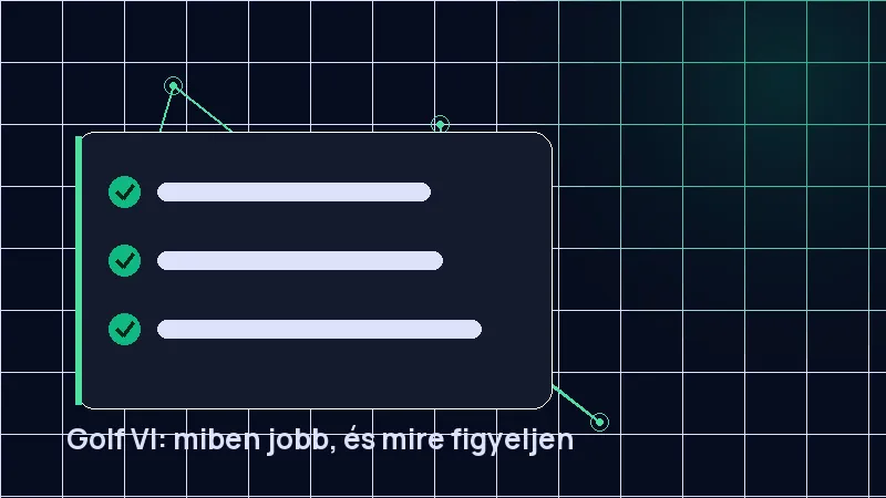 Golf VI: miben jobb, és mire figyeljen