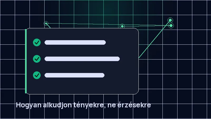 Hogyan alkudjon tényekre, ne érzésekre