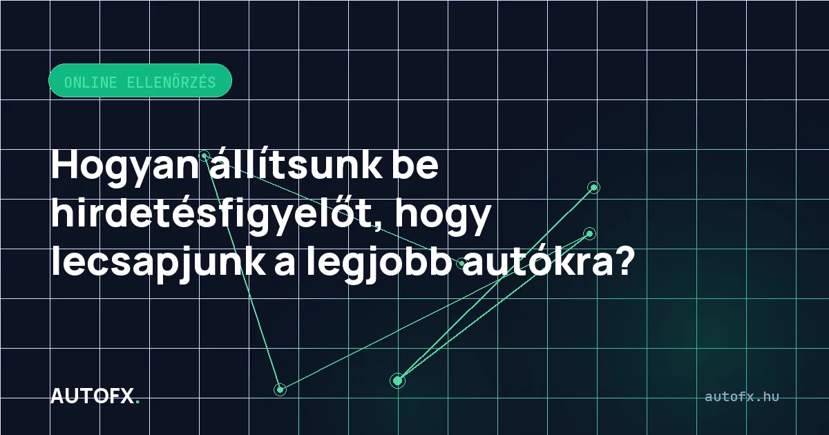 Hogyan állítsunk be hirdetésfigyelőt, hogy lecsapjunk a legjobb autókra?
