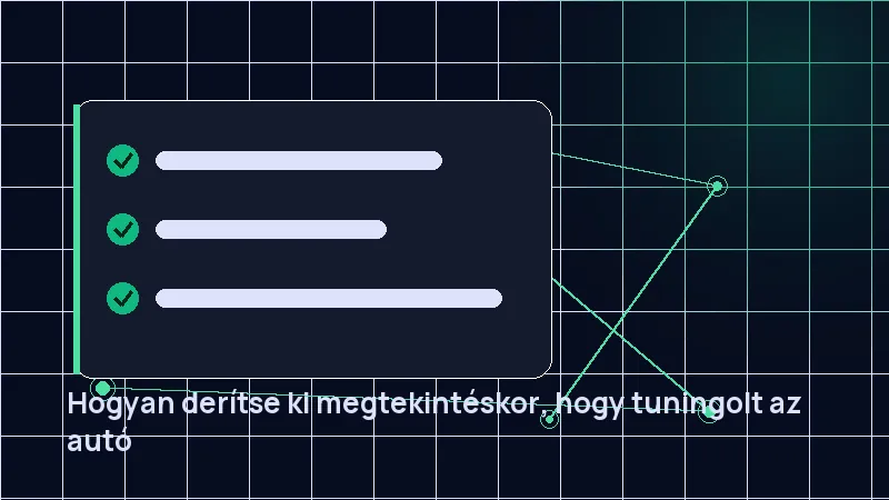Hogyan derítse ki megtekintéskor, hogy tuningolt az autó