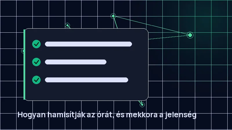 Hogyan hamisítják az órát, és mekkora a jelenség