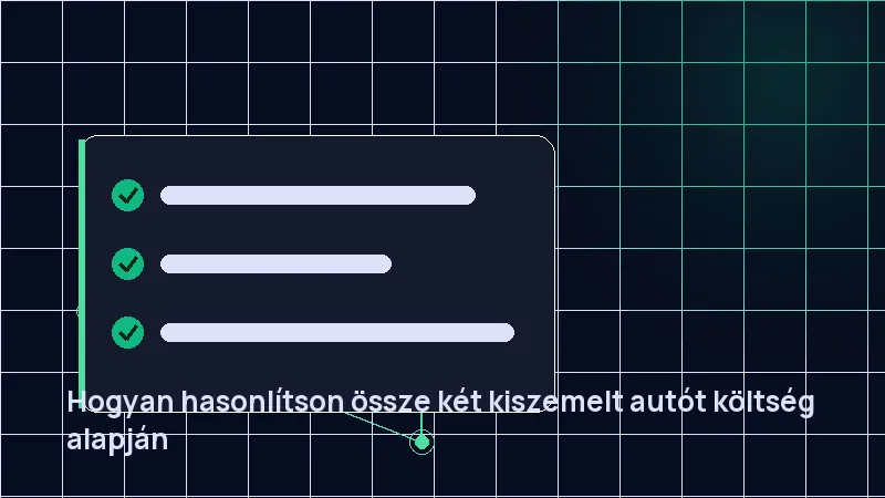 Hogyan hasonlítson össze két kiszemelt autót költség alapján