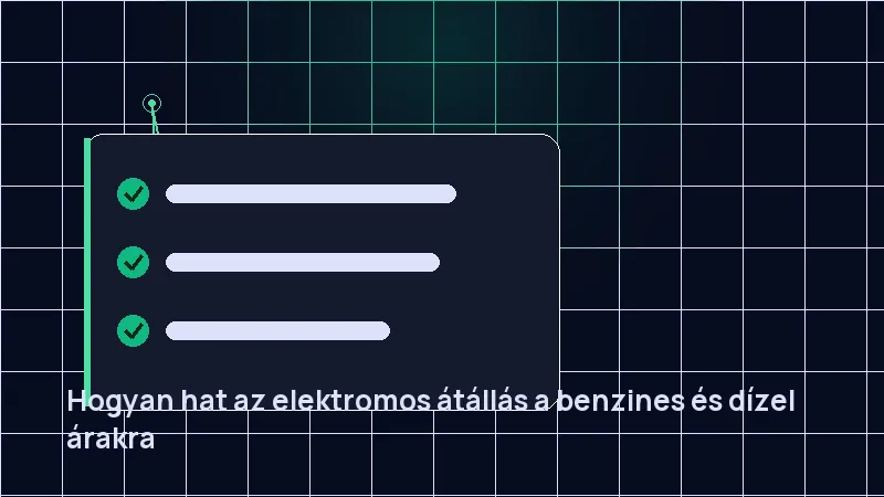 Hogyan hat az elektromos átállás a benzines és dízel árakra