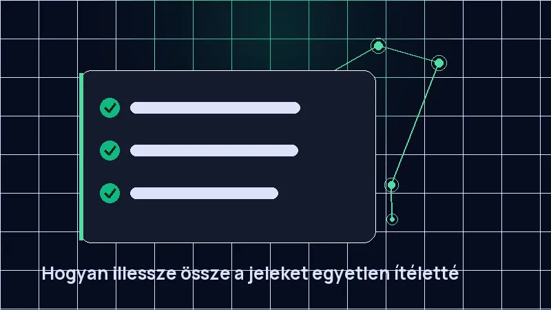 Hogyan illessze össze a jeleket egyetlen ítéletté