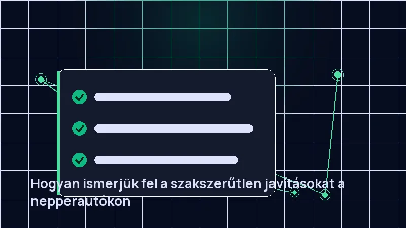 Hogyan ismerjük fel a szakszerűtlen javításokat a nepperautókon