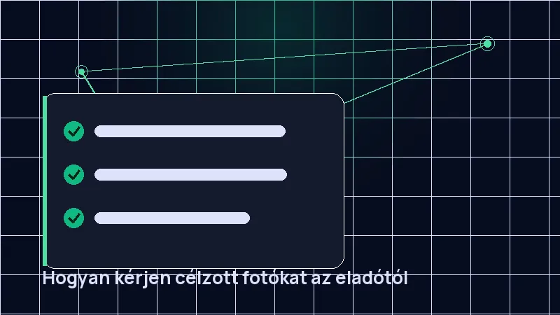 Hogyan kérjen célzott fotókat az eladótól
