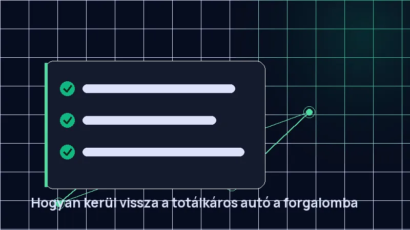 Hogyan kerül vissza a totálkáros autó a forgalomba