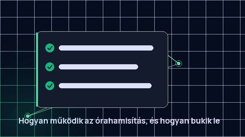 Hogyan működik az órahamisítás, és hogyan bukik le