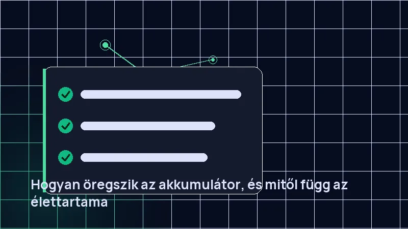 Hogyan öregszik az akkumulátor, és mitől függ az élettartama