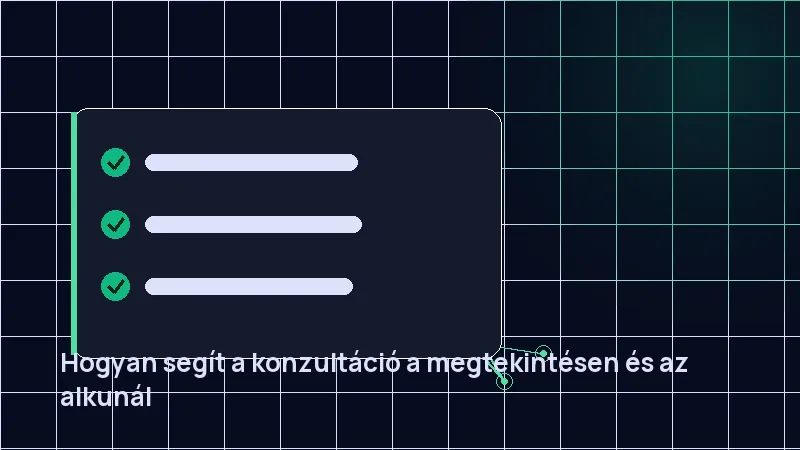 Hogyan segít a konzultáció a megtekintésen és az alkunál