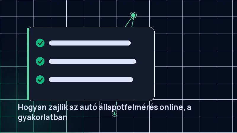 Hogyan zajlik az autó állapotfelmérés online, a gyakorlatban