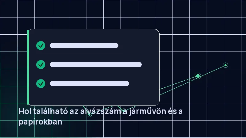 Hol található az alvázszám a járművön és a papírokban
