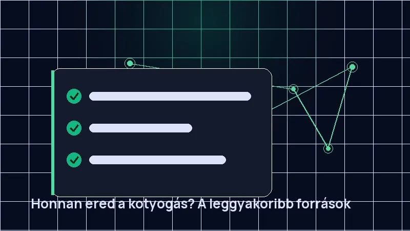Honnan ered a kotyogás? A leggyakoribb források