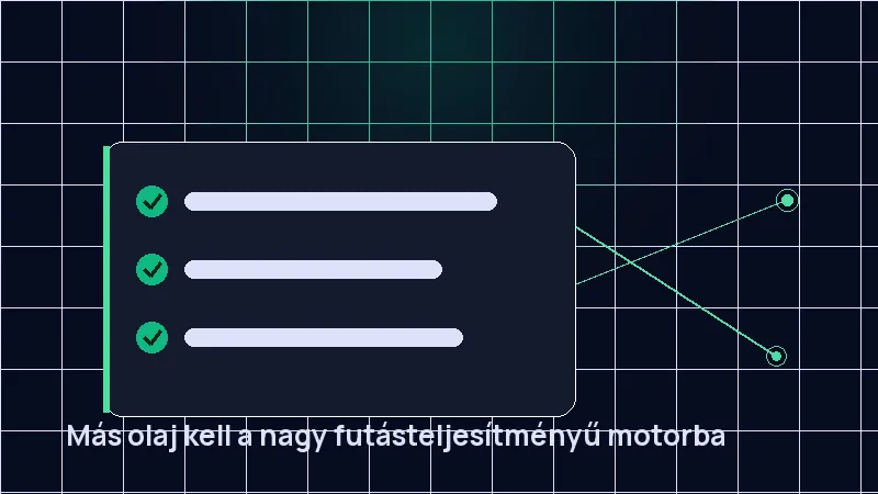 Más olaj kell a nagy futásteljesítményű motorba