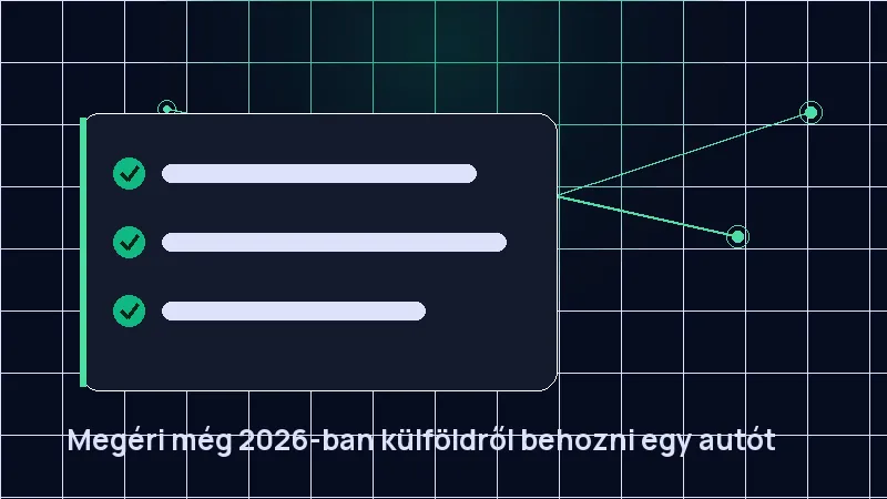 Megéri még 2026-ban külföldről behozni egy autót