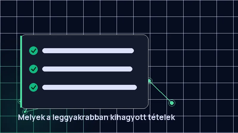 Melyek a leggyakrabban kihagyott tételek