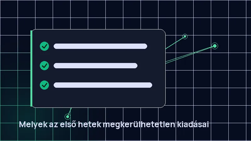 Melyek az első hetek megkerülhetetlen kiadásai