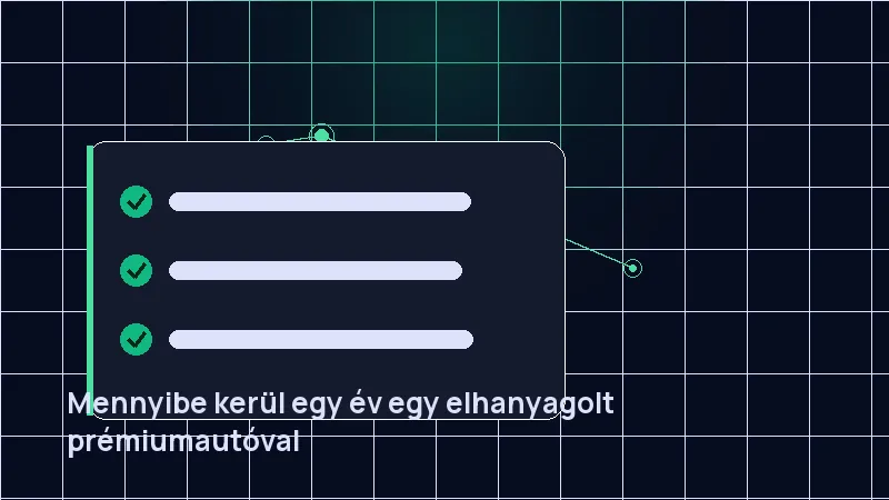Mennyibe kerül egy év egy elhanyagolt prémiumautóval