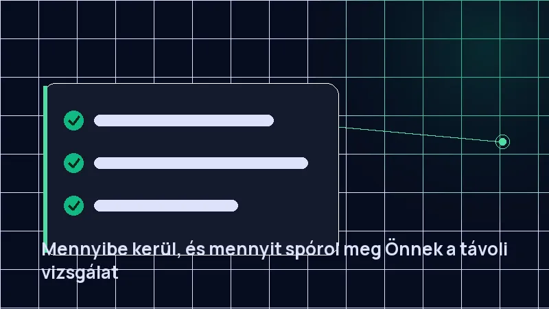 Mennyibe kerül, és mennyit spórol meg Önnek a távoli vizsgálat