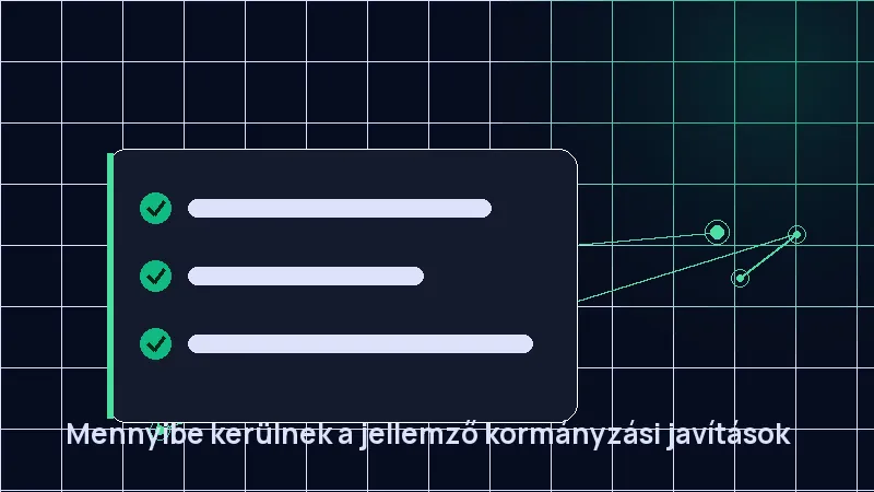 Mennyibe kerülnek a jellemző kormányzási javítások
