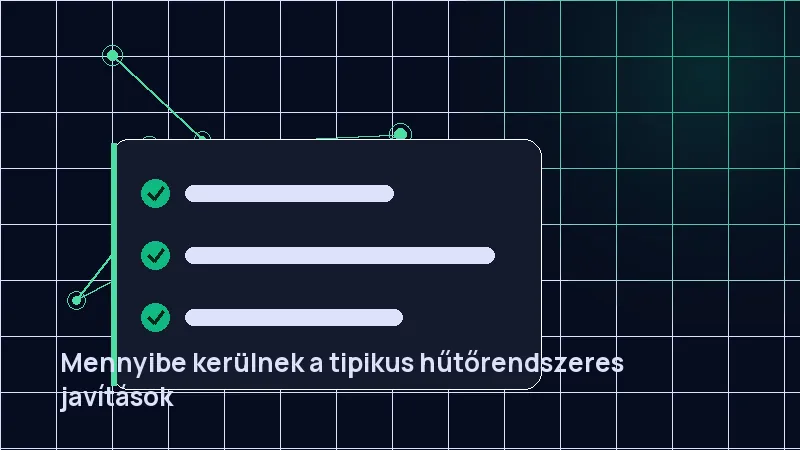 Mennyibe kerülnek a tipikus hűtőrendszeres javítások