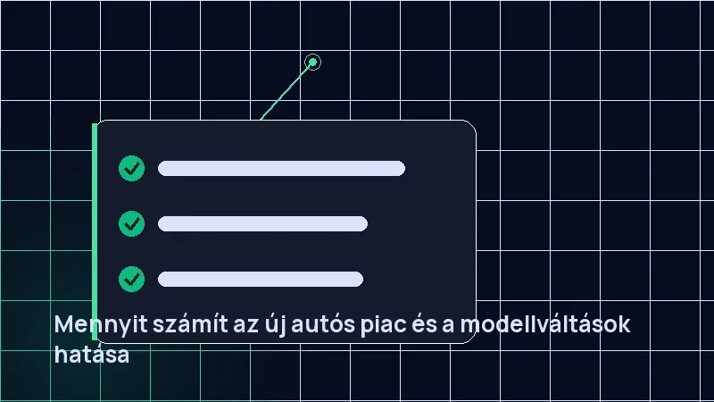 Mennyit számít az új autós piac és a modellváltások hatása