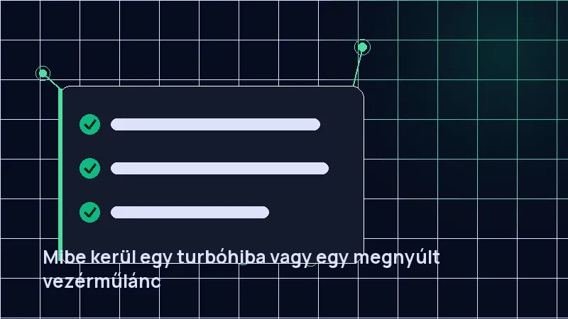 Mibe kerül egy turbóhiba vagy egy megnyúlt vezérműlánc