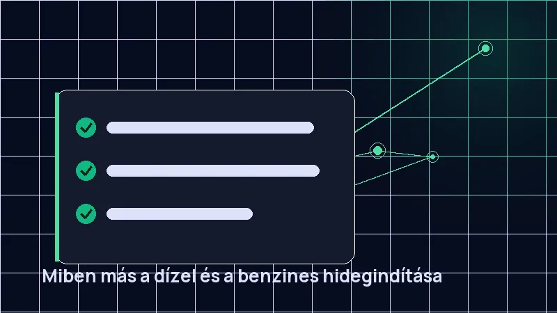 Miben más a dízel és a benzines hidegindítása