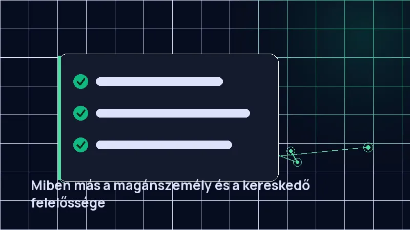 Miben más a magánszemély és a kereskedő felelőssége