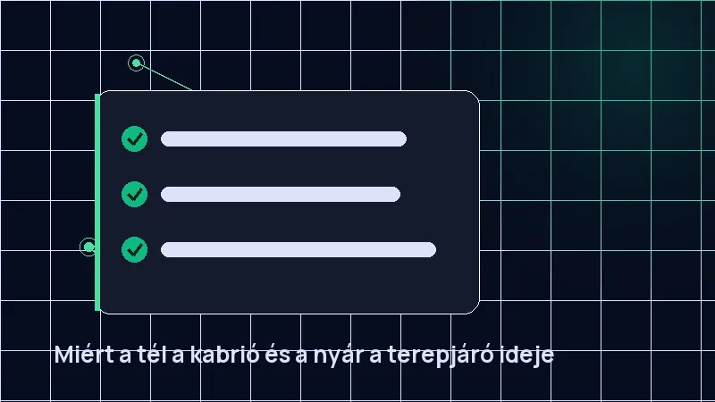 Miért a tél a kabrió és a nyár a terepjáró ideje