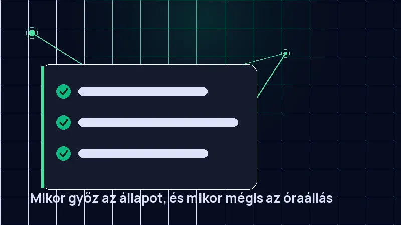 Mikor győz az állapot, és mikor mégis az óraállás
