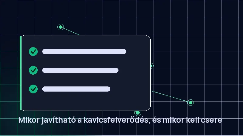 Mikor javítható a kavicsfelverődés, és mikor kell csere
