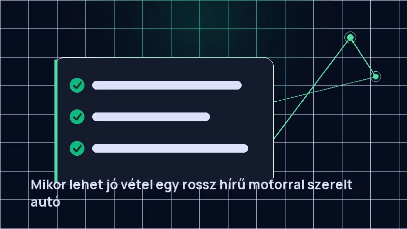 Mikor lehet jó vétel egy rossz hírű motorral szerelt autó