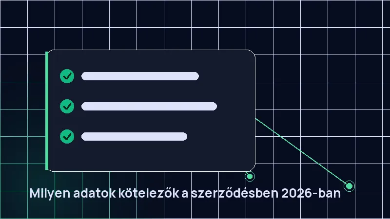Milyen adatok kötelezők a szerződésben 2026-ban
