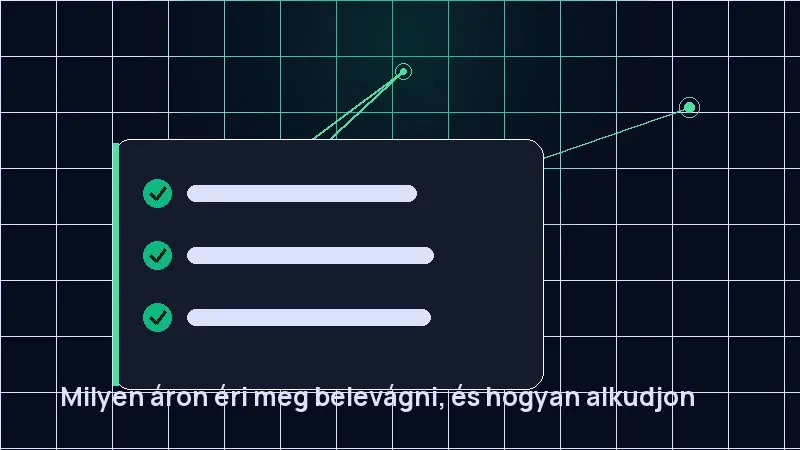Milyen áron éri meg belevágni, és hogyan alkudjon