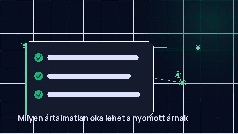 Milyen ártalmatlan oka lehet a nyomott árnak
