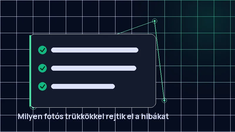 Milyen fotós trükkökkel rejtik el a hibákat