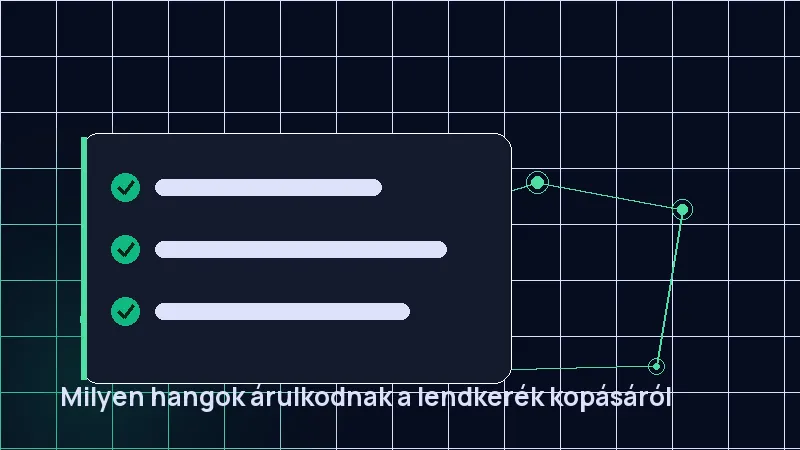 Milyen hangok árulkodnak a lendkerék kopásáról