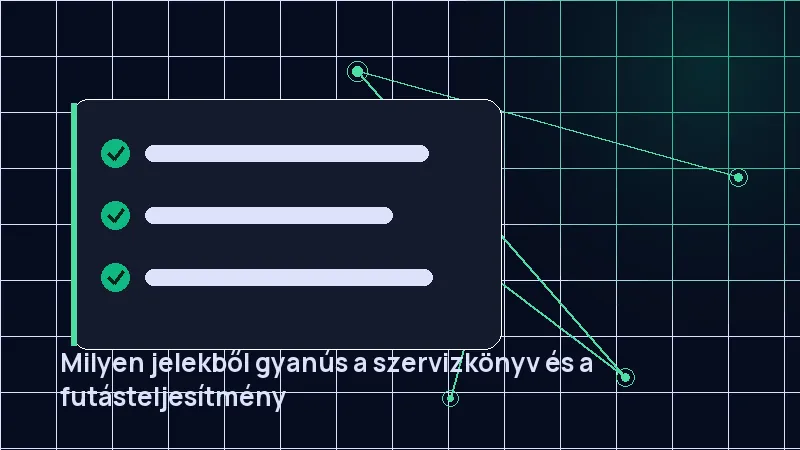 Milyen jelekből gyanús a szervizkönyv és a futásteljesítmény