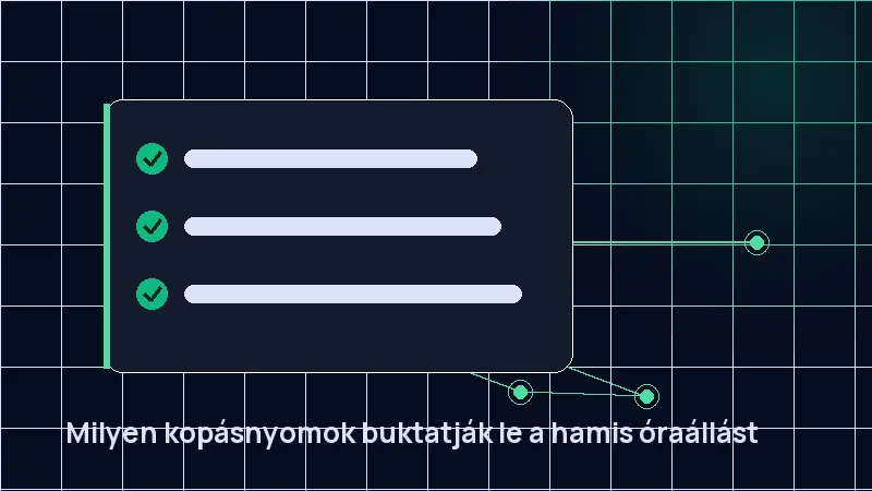 Milyen kopásnyomok buktatják le a hamis óraállást