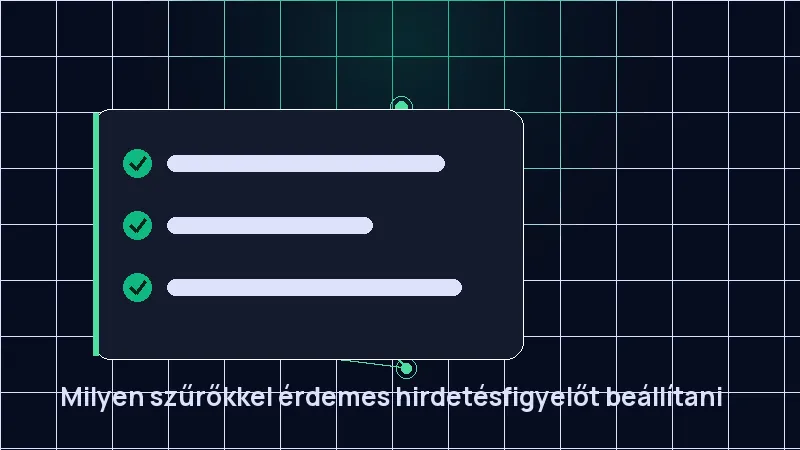 Milyen szűrőkkel érdemes hirdetésfigyelőt beállítani