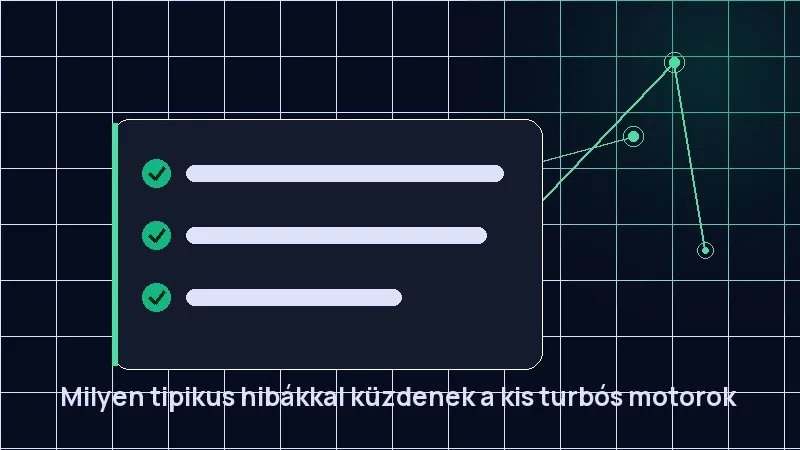 Milyen tipikus hibákkal küzdenek a kis turbós motorok