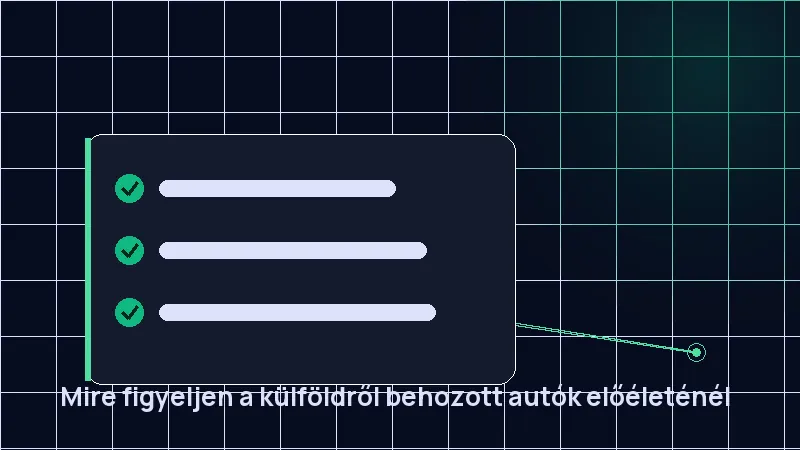 Mire figyeljen a külföldről behozott autók előéleténél