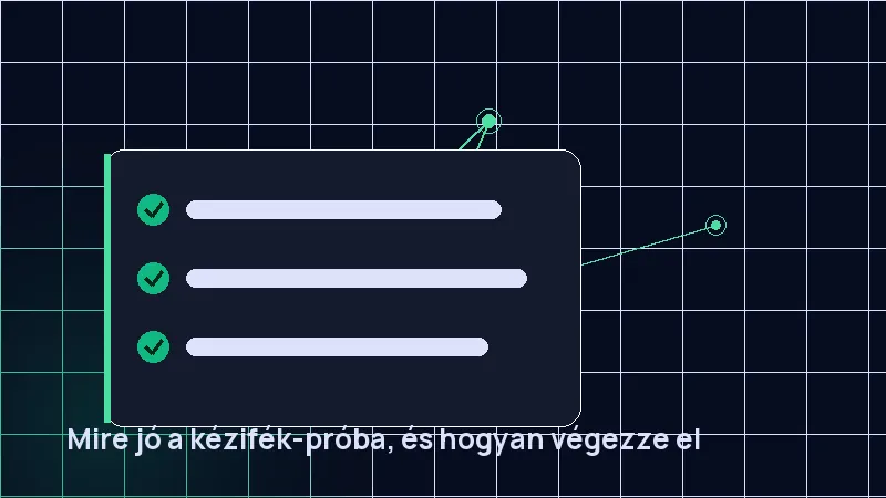 Mire jó a kézifék-próba, és hogyan végezze el
