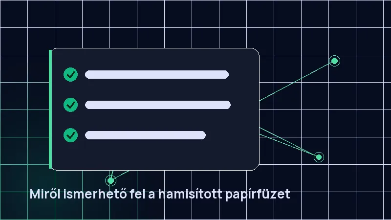 Miről ismerhető fel a hamisított papírfüzet