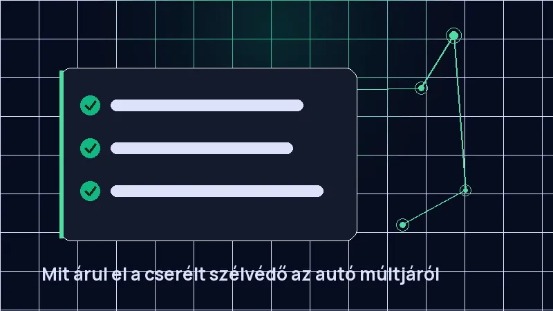 Mit árul el a cserélt szélvédő az autó múltjáról