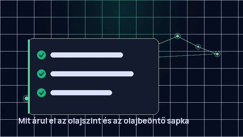 Mit árul el az olajszint és az olajbeöntő sapka